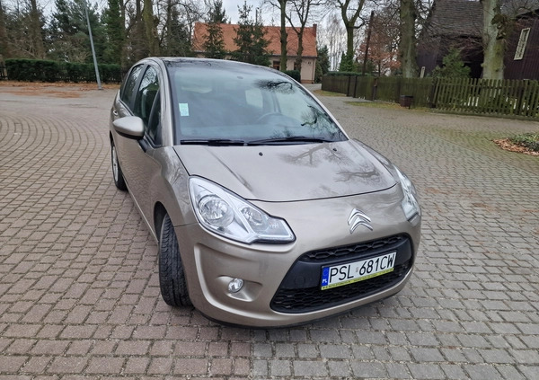 Citroen C3 cena 21300 przebieg: 74493, rok produkcji 2011 z Pasłęk małe 232